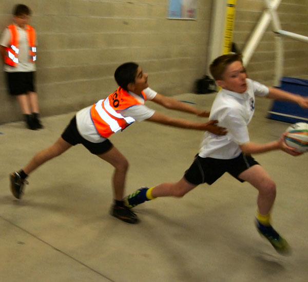 Gladstone Brookes Latchford Primary at Warrington Wolves