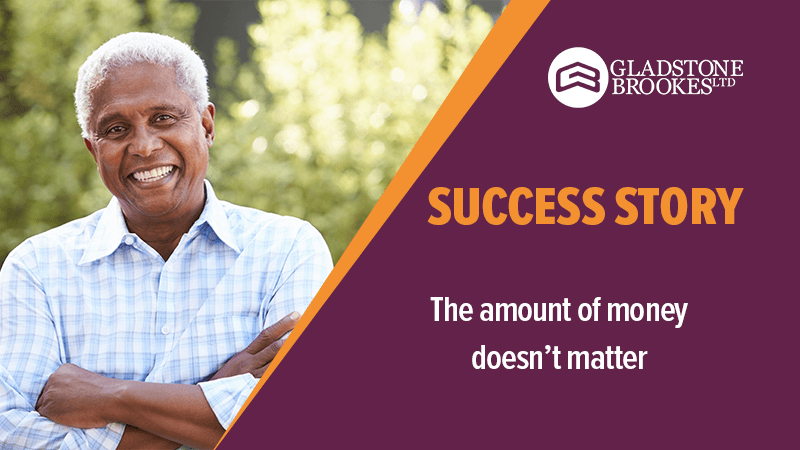 SUCCESS STORY – The amount of money doesn’t matter